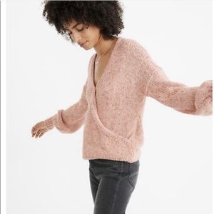 Madewell Beresford wrap front sweater size small
